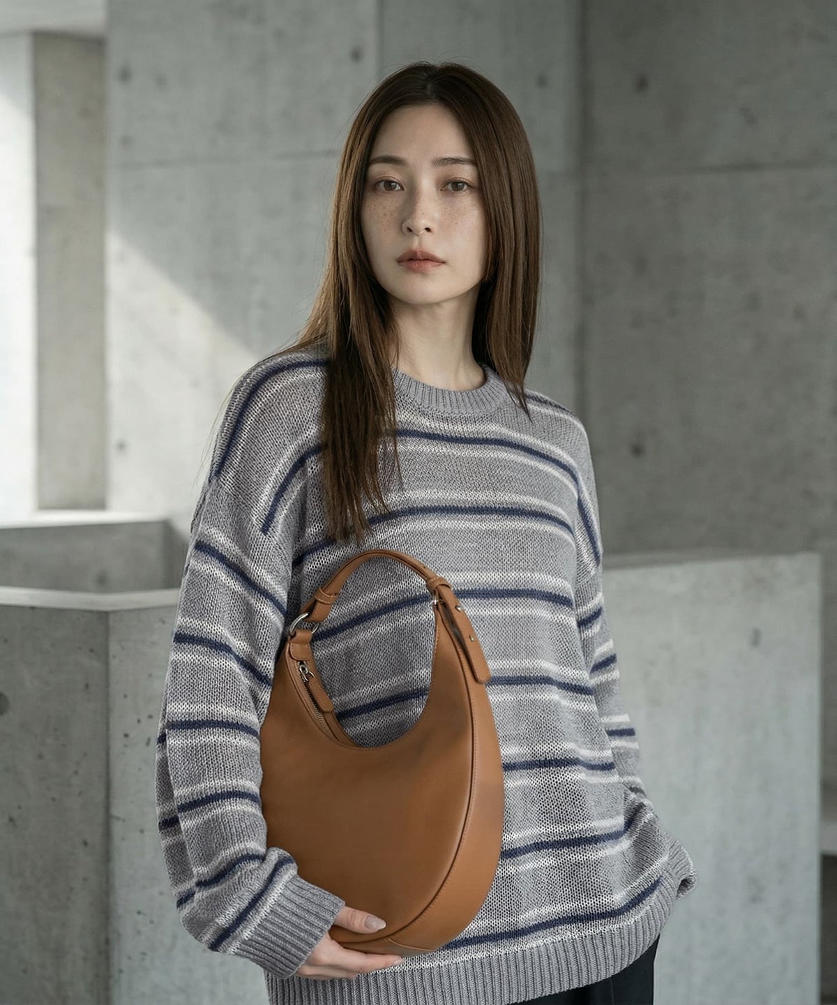 着用イメージ 170cm グレー