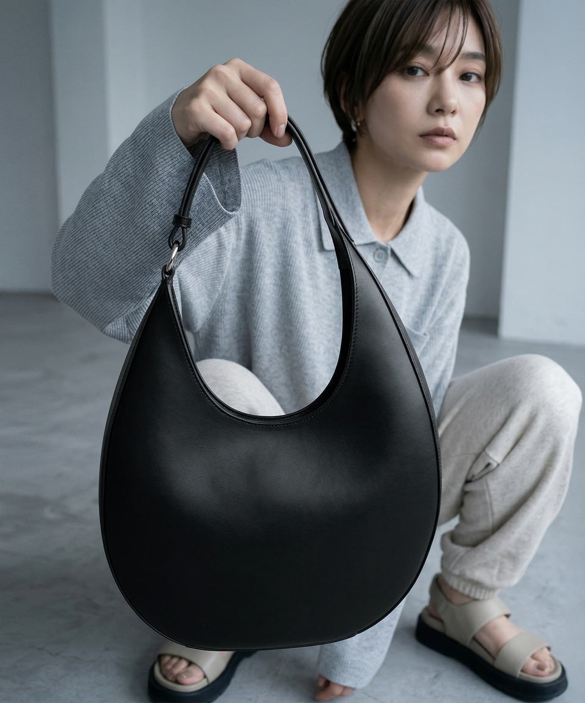 着用イメージ 165cm ブラック