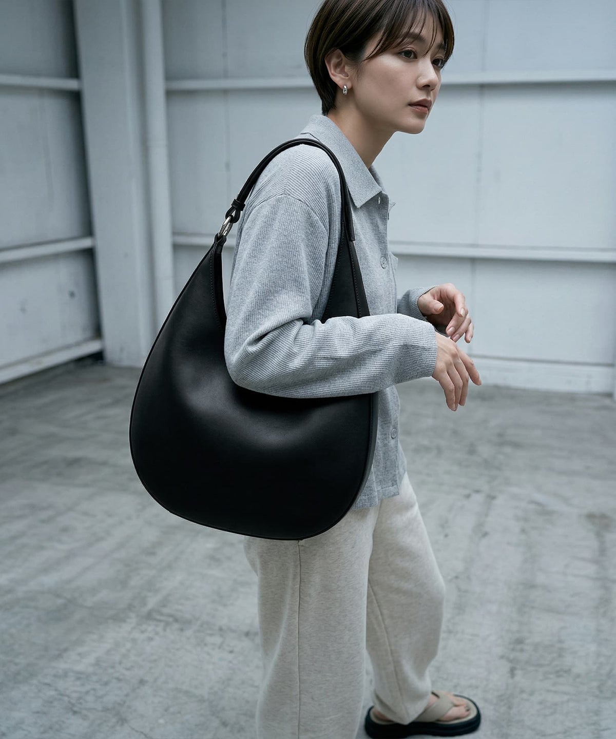 着用イメージ 165cm ブラック