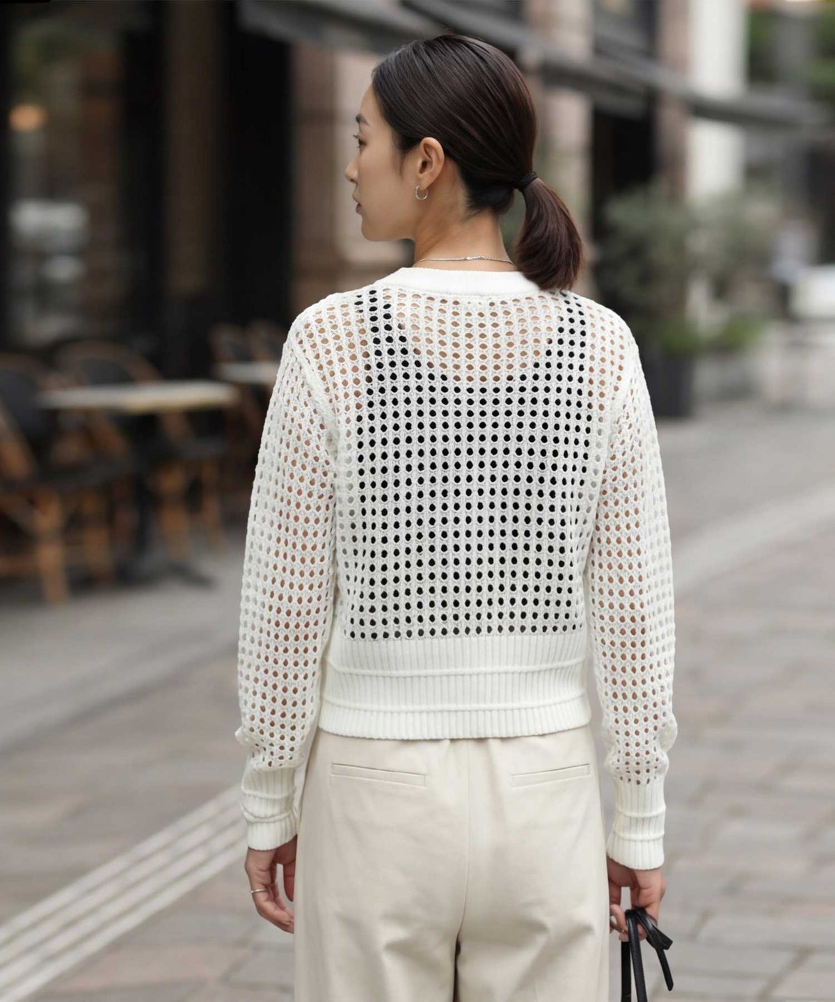 着用イメージ 163cm ホワイト