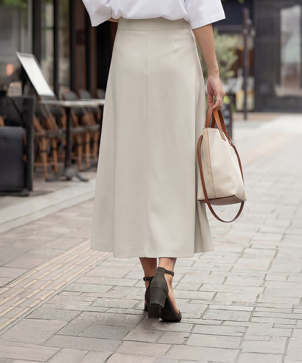 着用イメージ 163cm ライトグレージュ