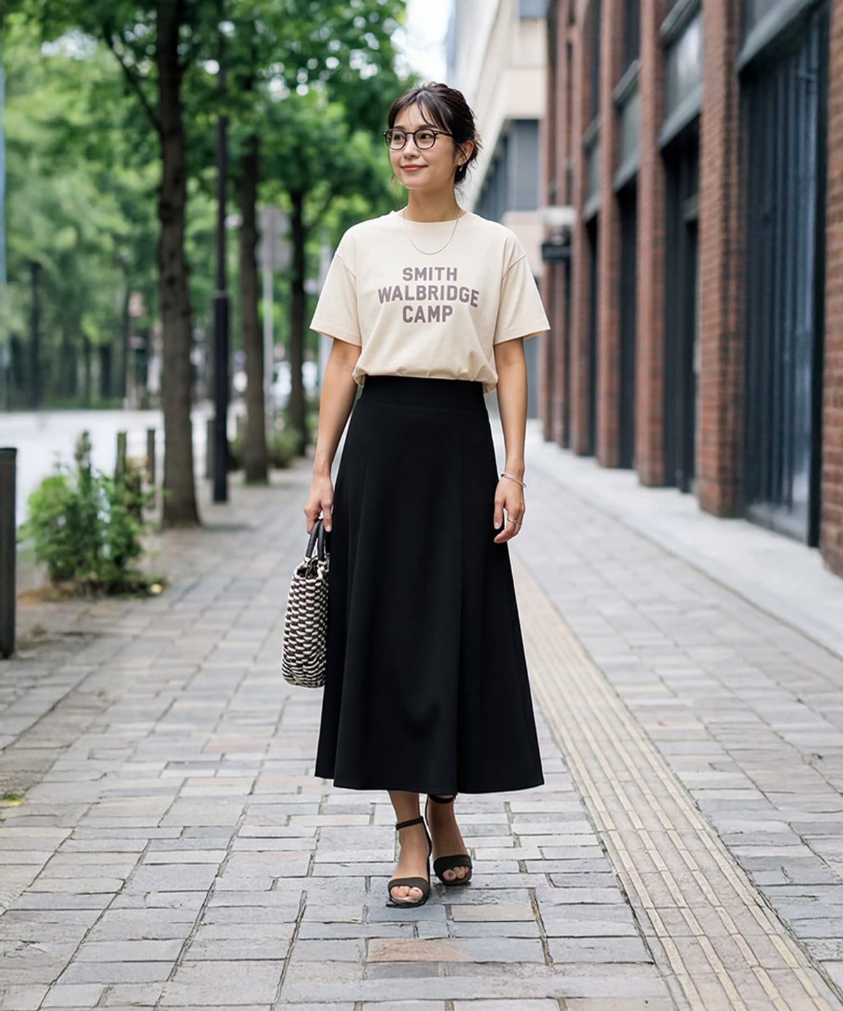 着用イメージ 163cm ブラック