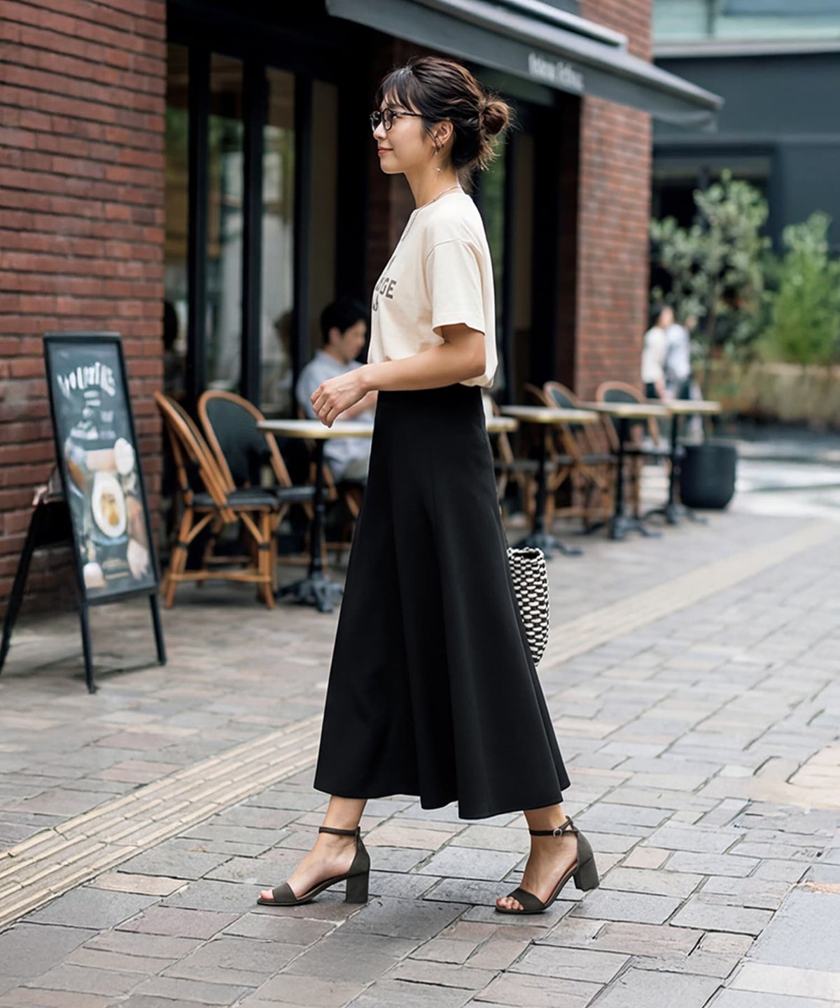 着用イメージ 163cm ブラック