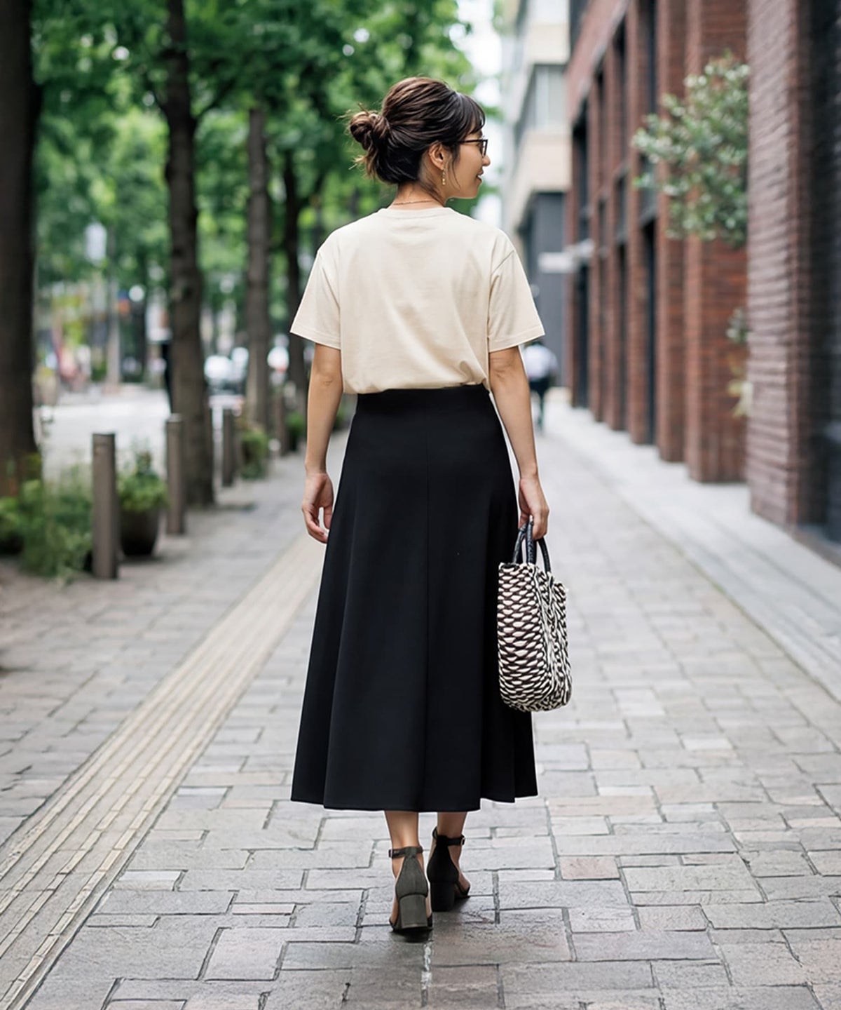 着用イメージ 163cm ブラック