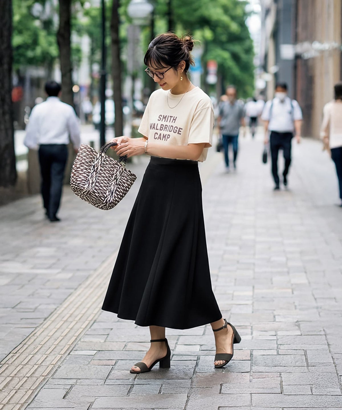 着用イメージ 163cm ブラック