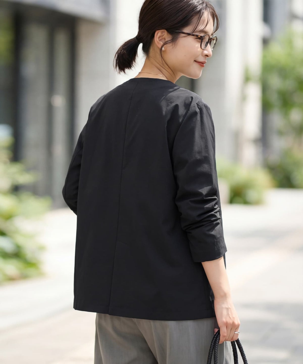 着用イメージ 163cm ブラック