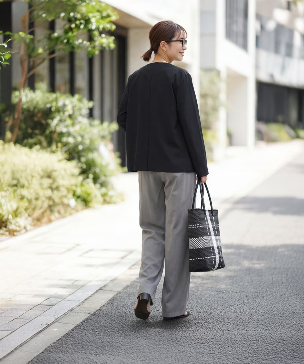 着用イメージ 163cm ブラック