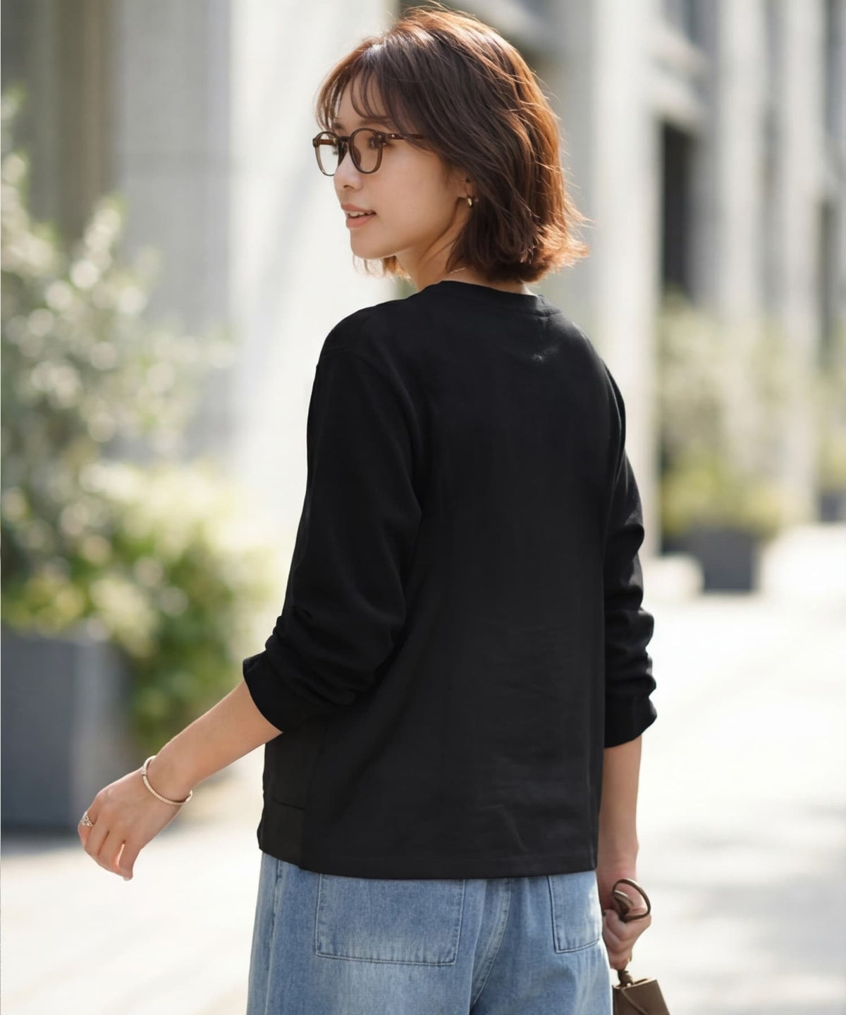 着用イメージ 163cm ブラック