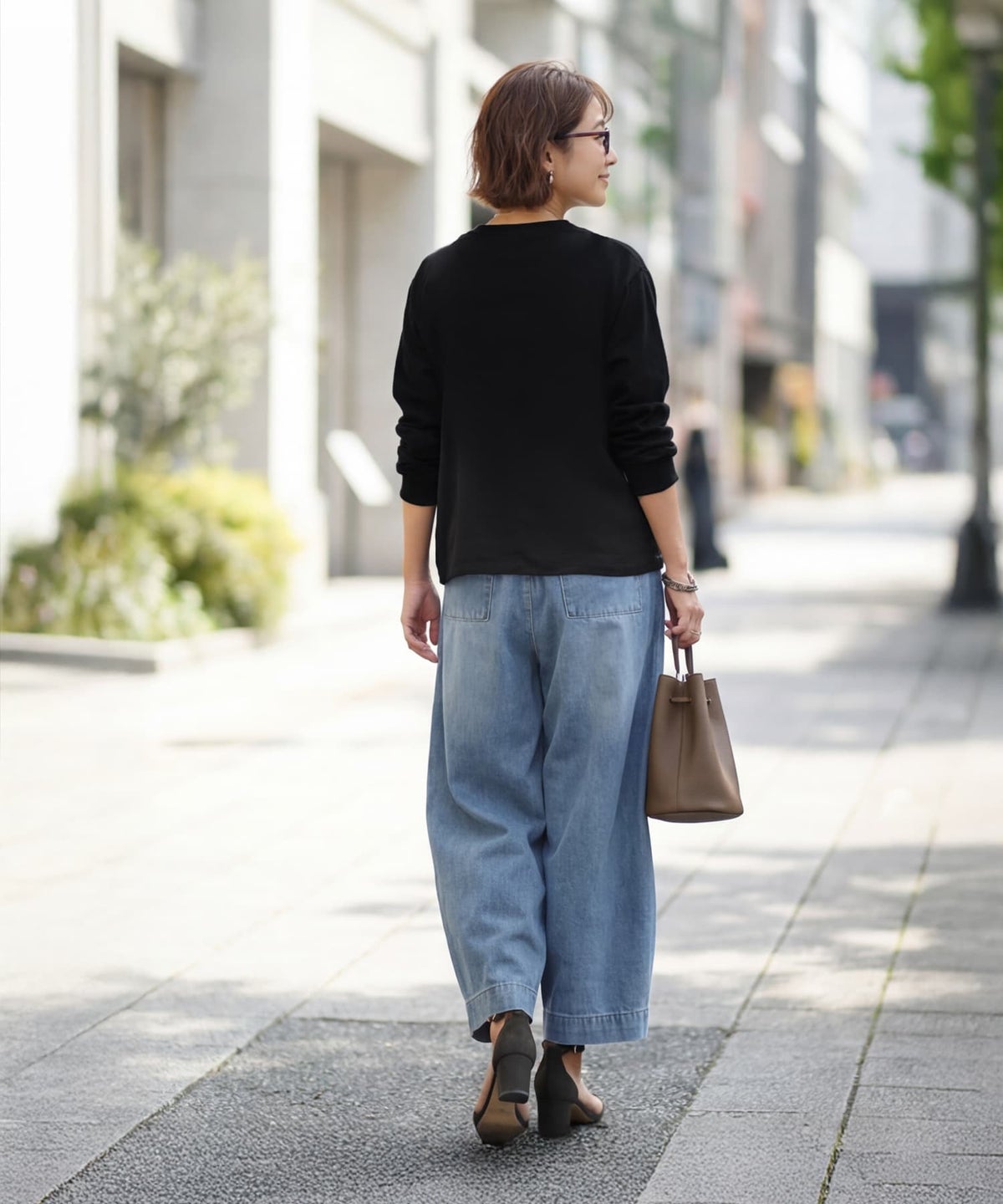 着用イメージ 163cm ブラック