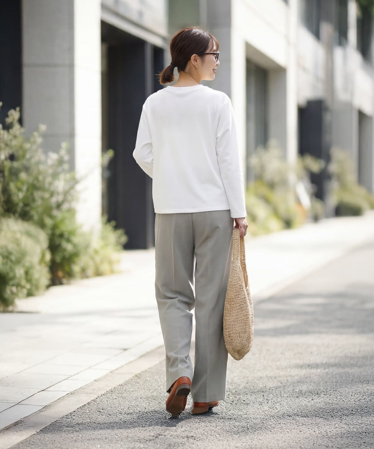 着用イメージ 163cm ホワイト