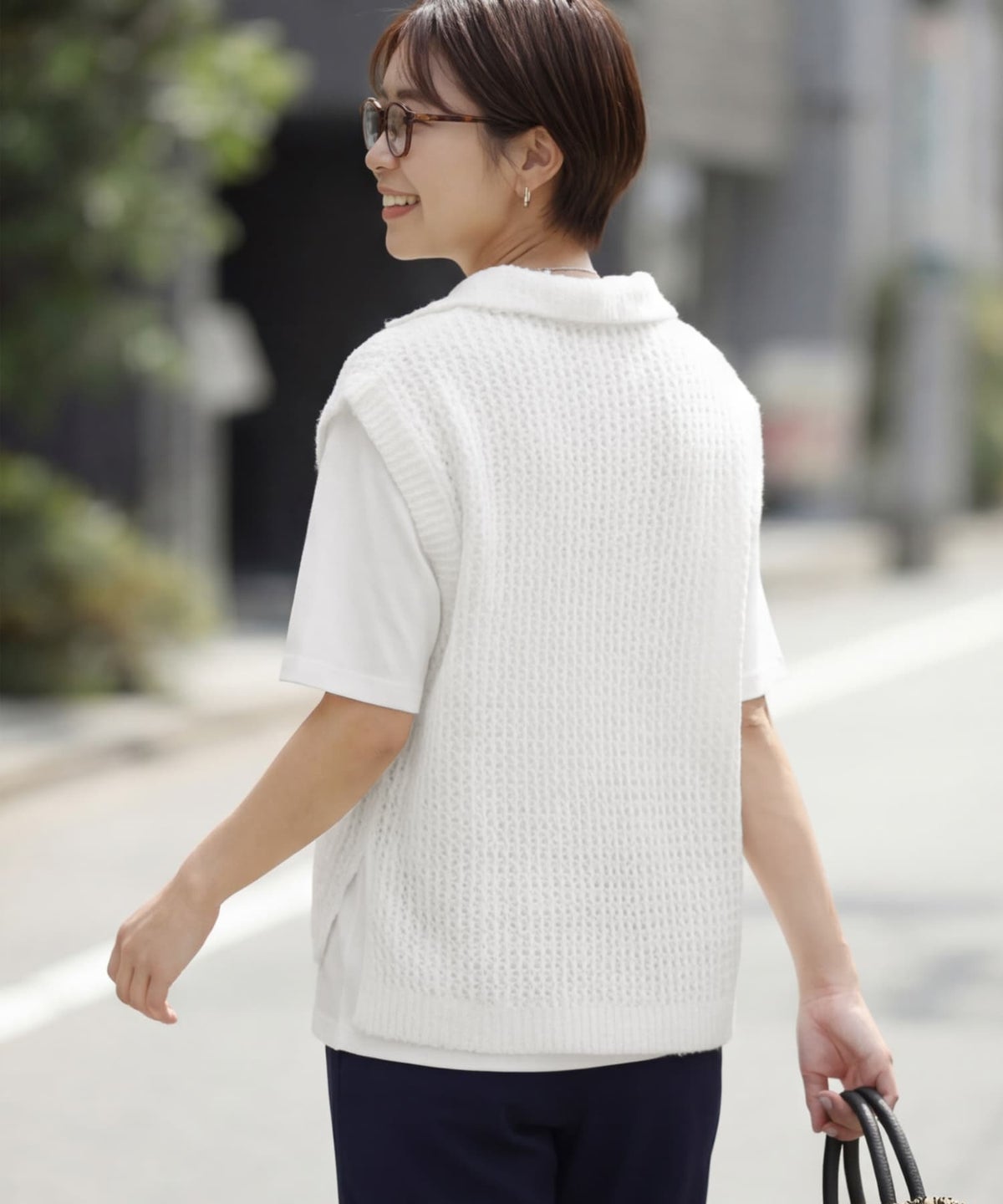 着用イメージ 163cm ホワイト