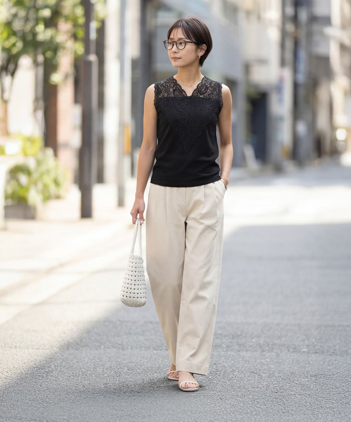 着用イメージ 163cm ブラック