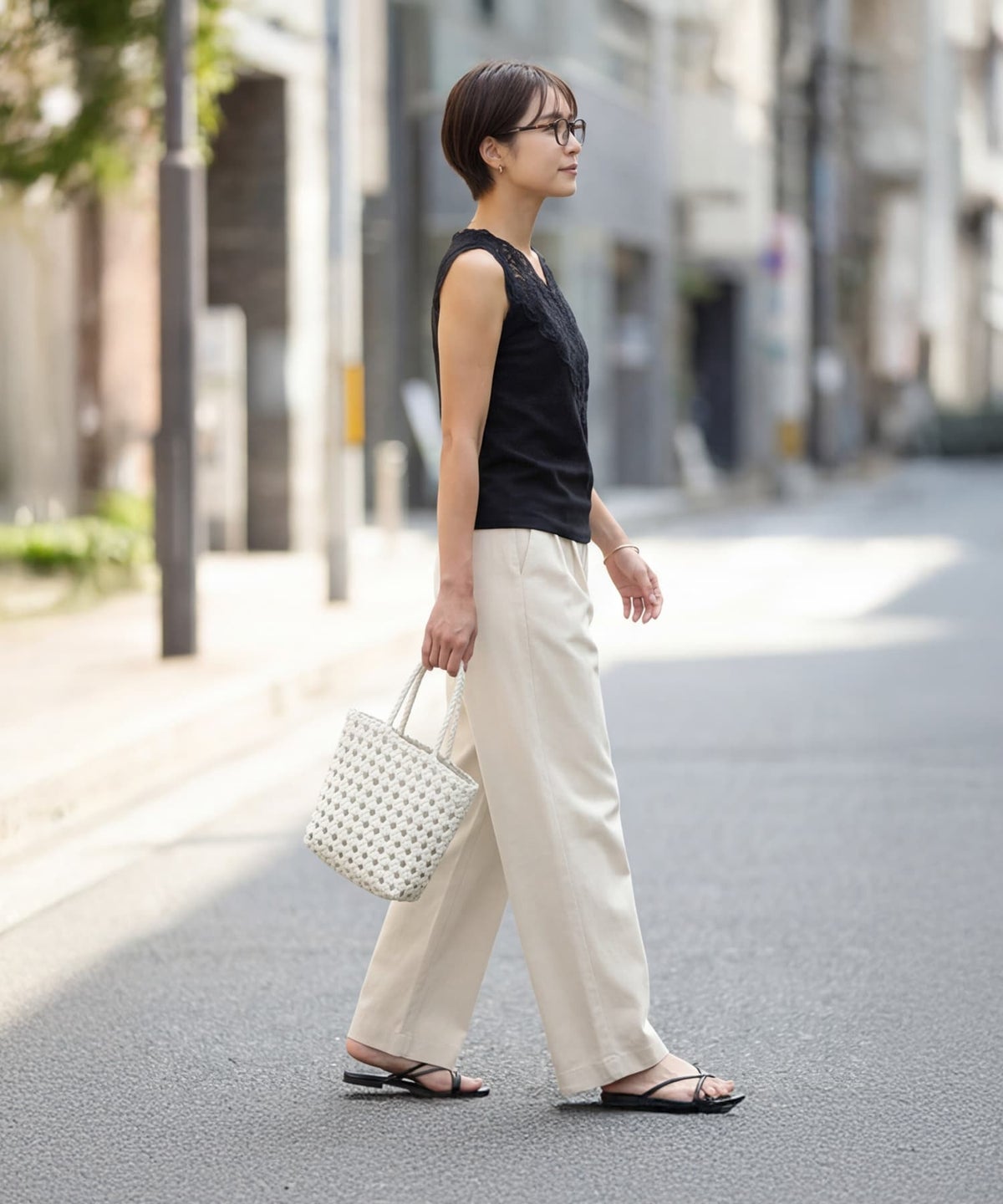 着用イメージ 163cm ブラック