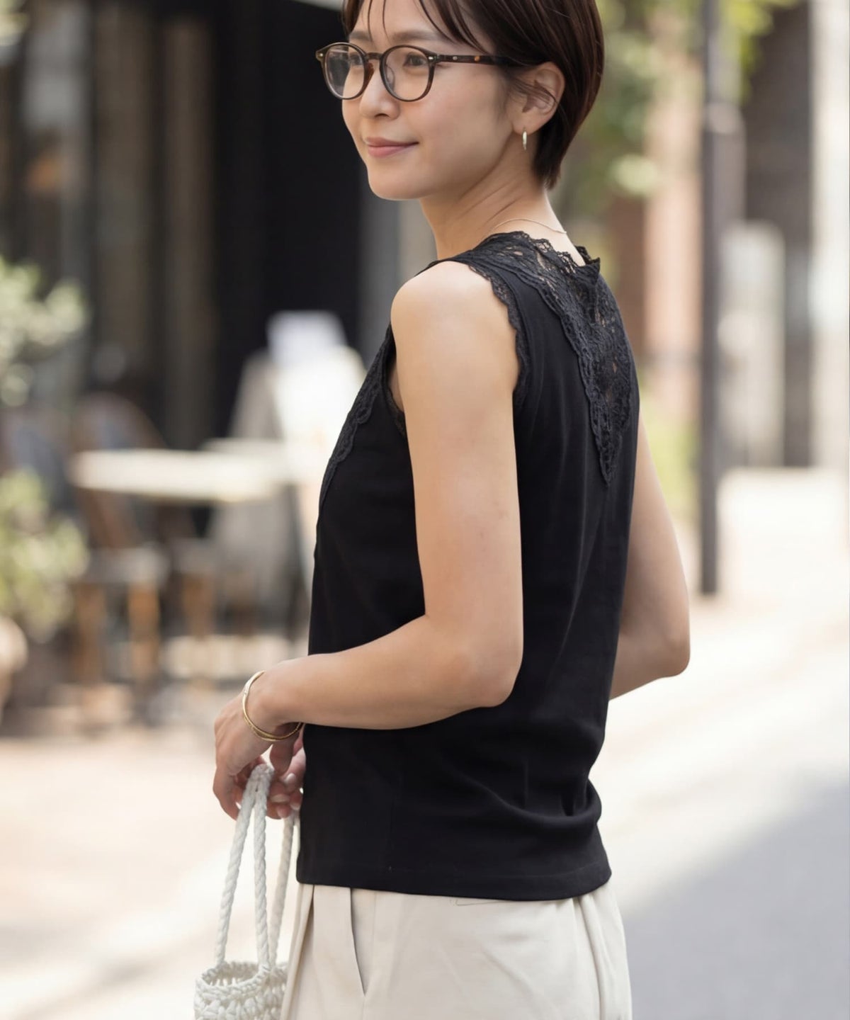 着用イメージ 163cm ブラック