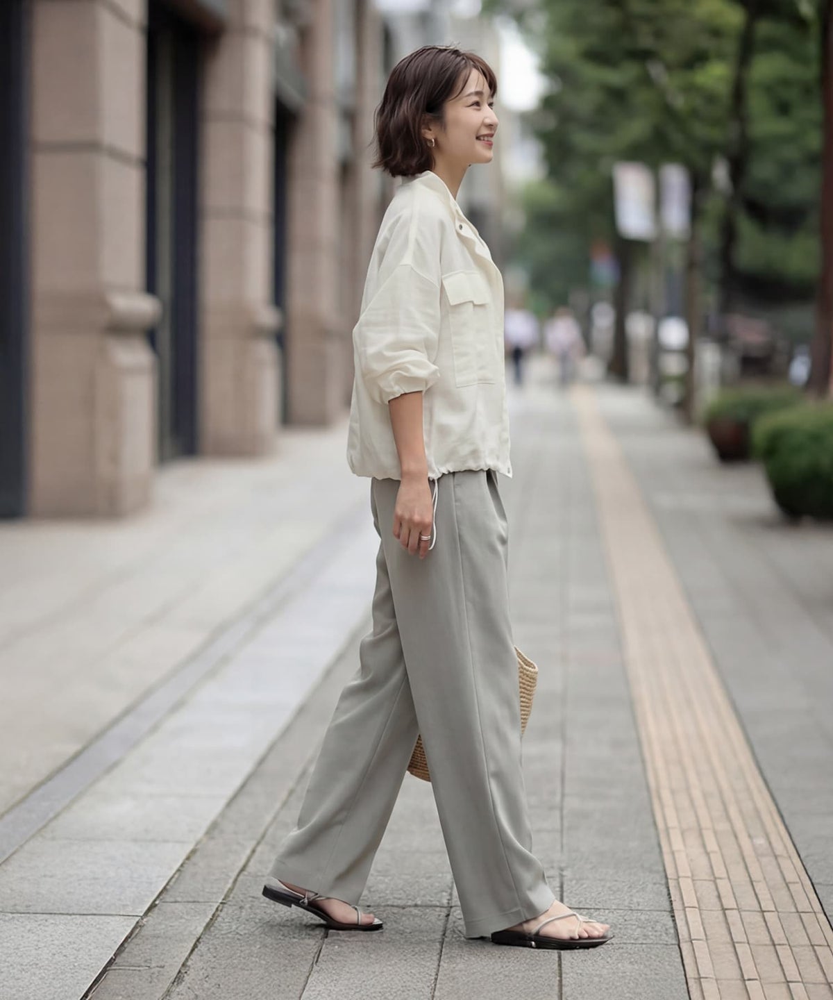 着用イメージ 163cm ナチュラル