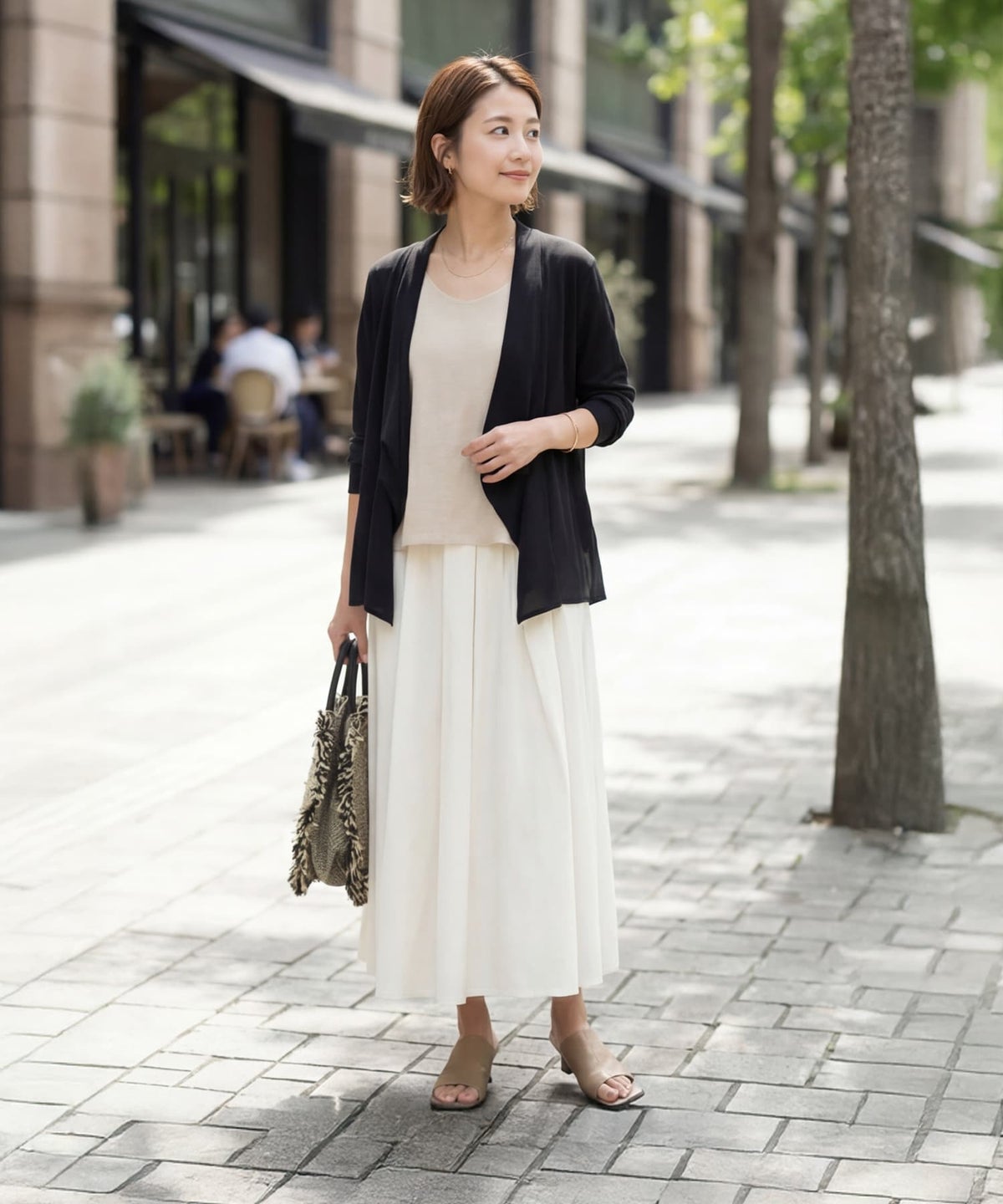 着用イメージ 163cm ブラック