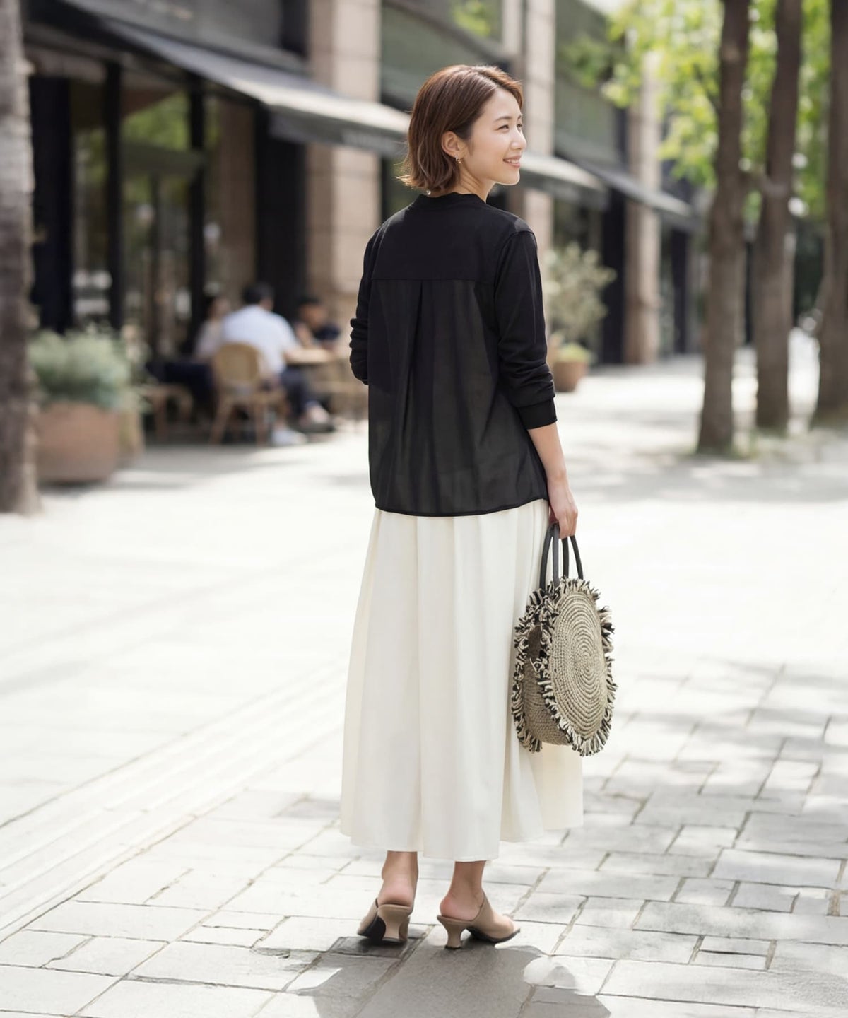 着用イメージ 163cm ブラック