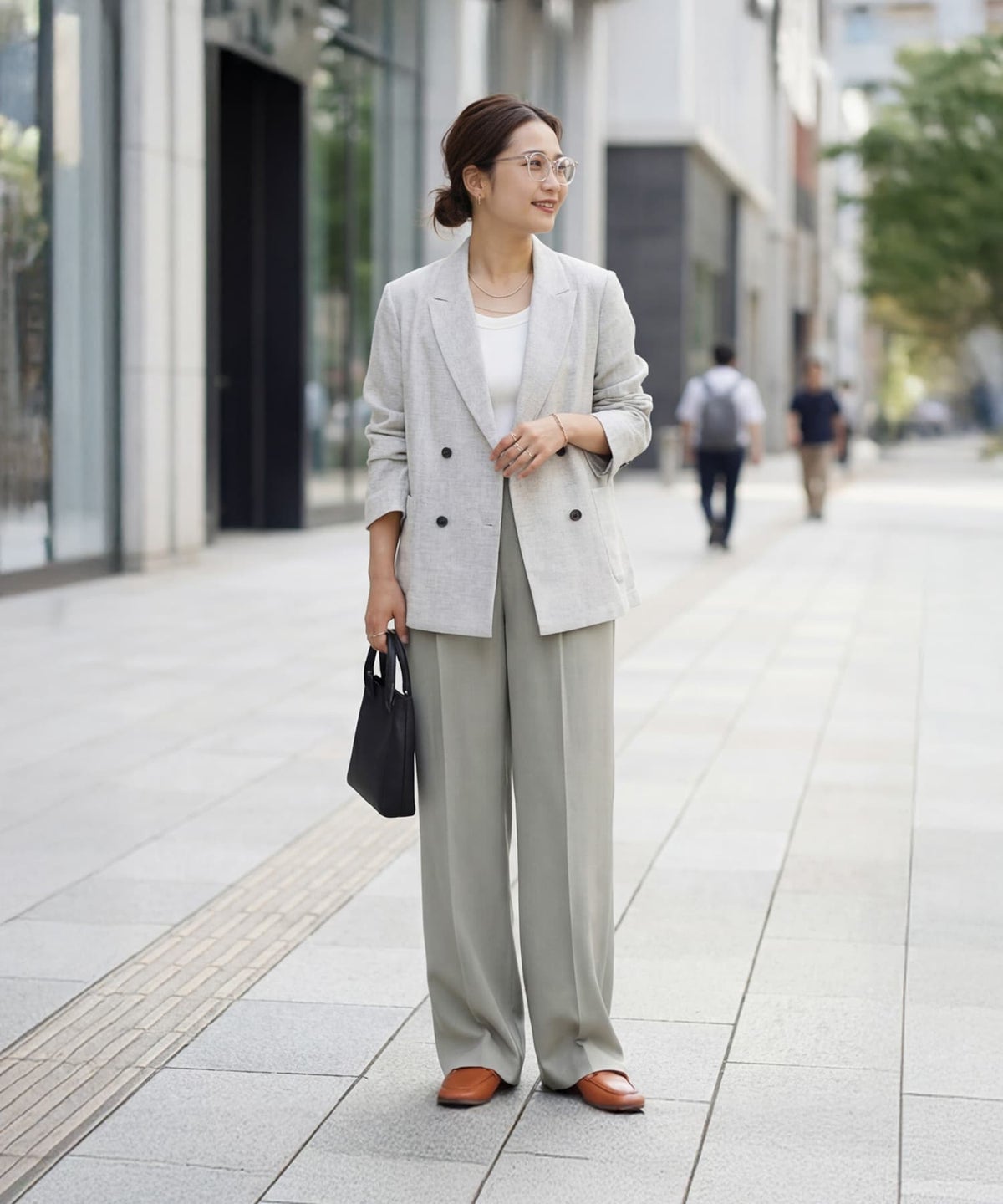 着用イメージ 163cm サンド