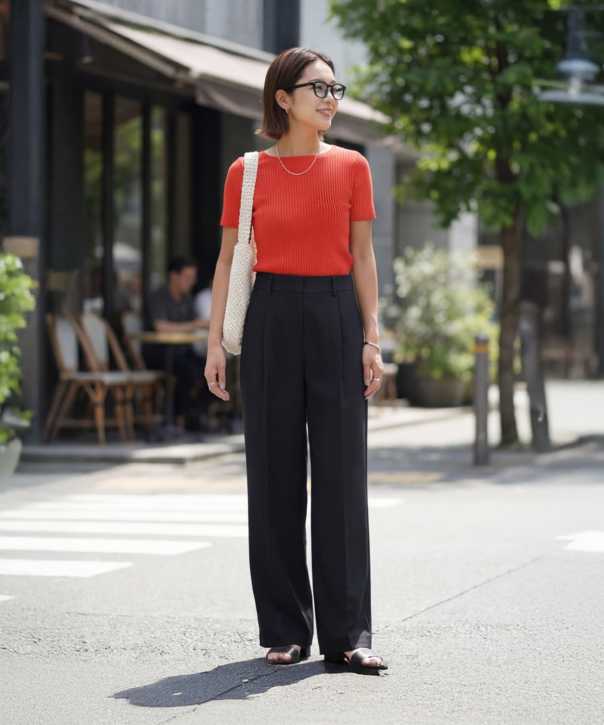 着用イメージ 163cm ブラック