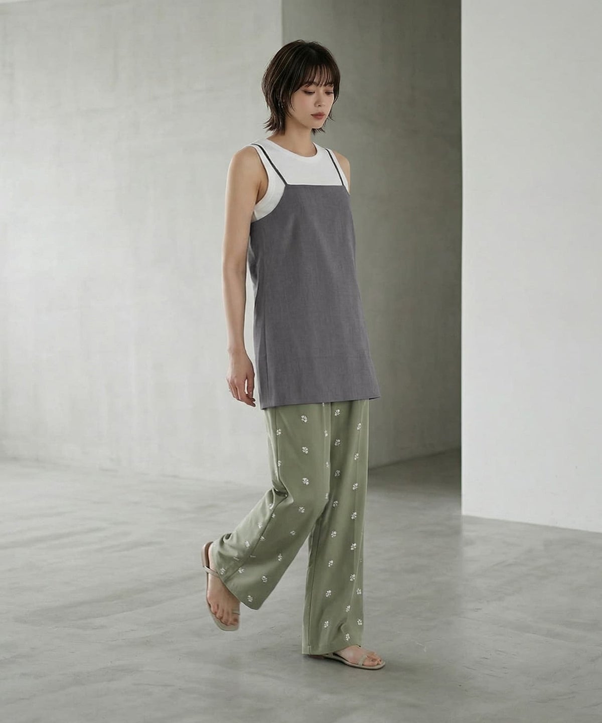 着用イメージ 165cm グレー