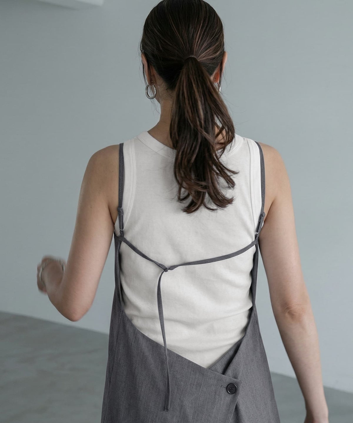 着用イメージ 170cm グレー