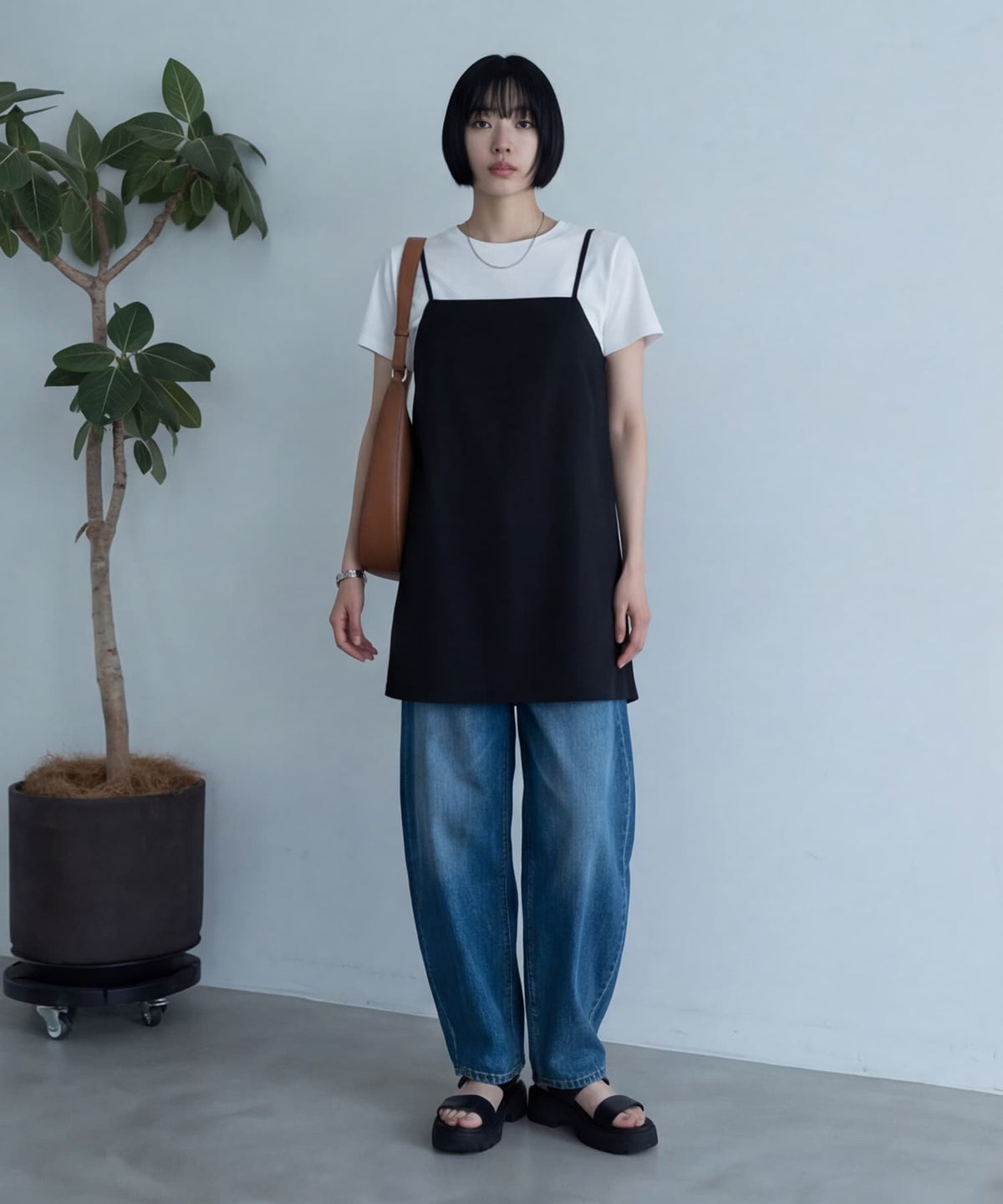 着用イメージ 170cm ブラック