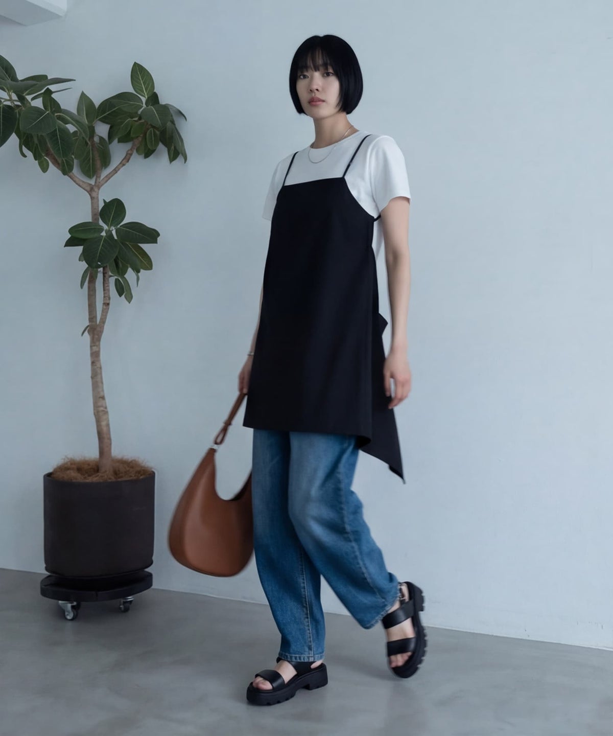 着用イメージ 170cm ブラック