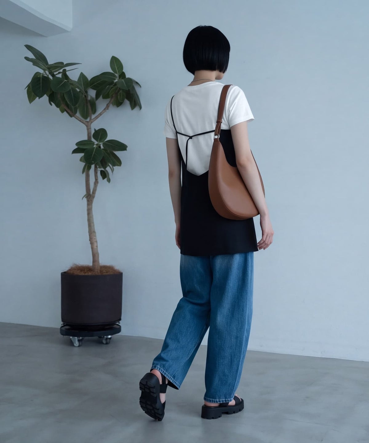 着用イメージ 170cm ブラック