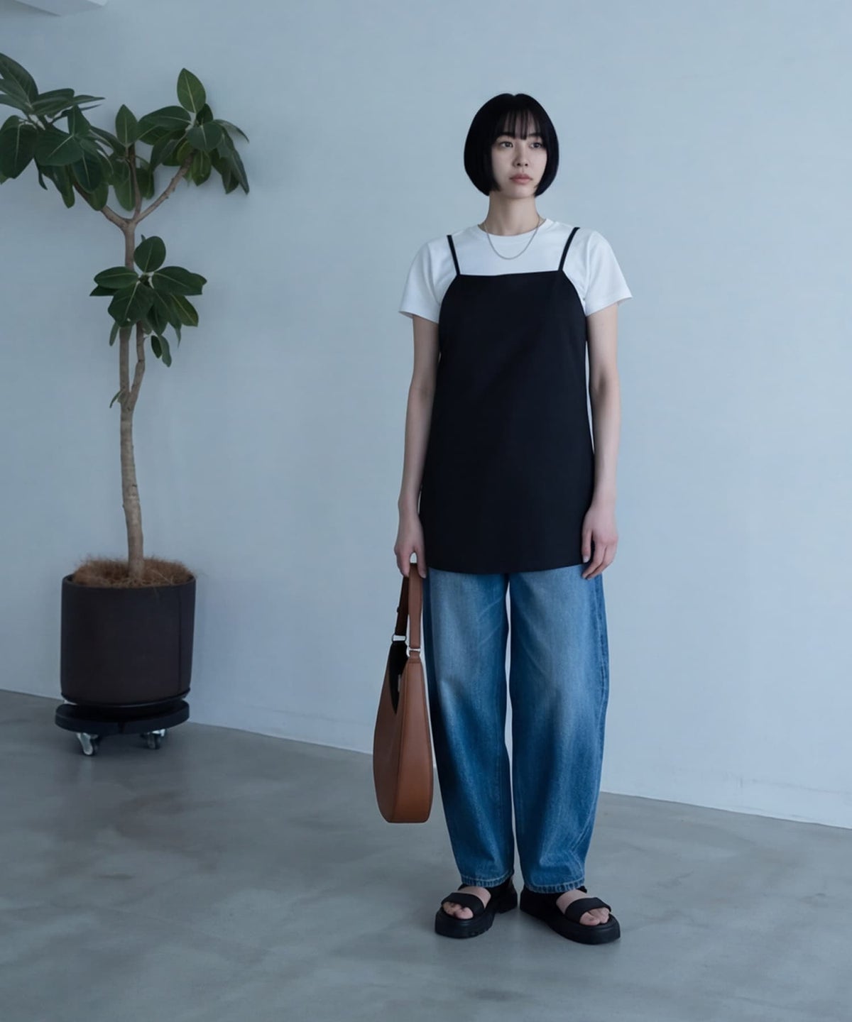 着用イメージ 170cm ブラック