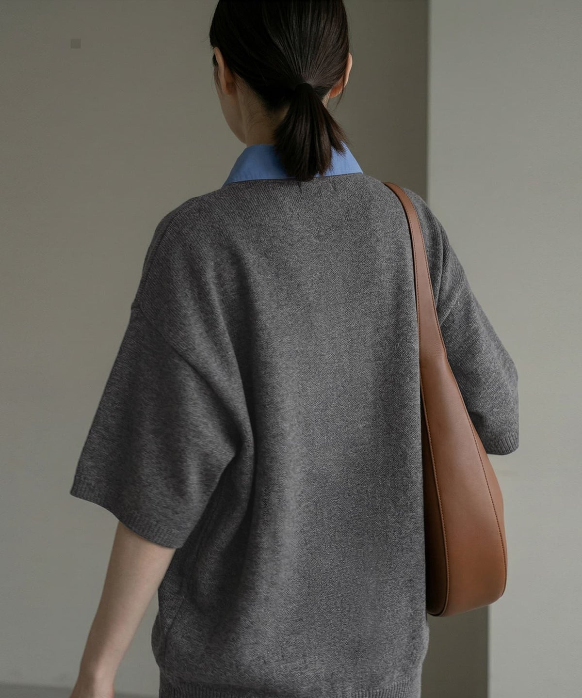 着用イメージ 165cm 杢グレー