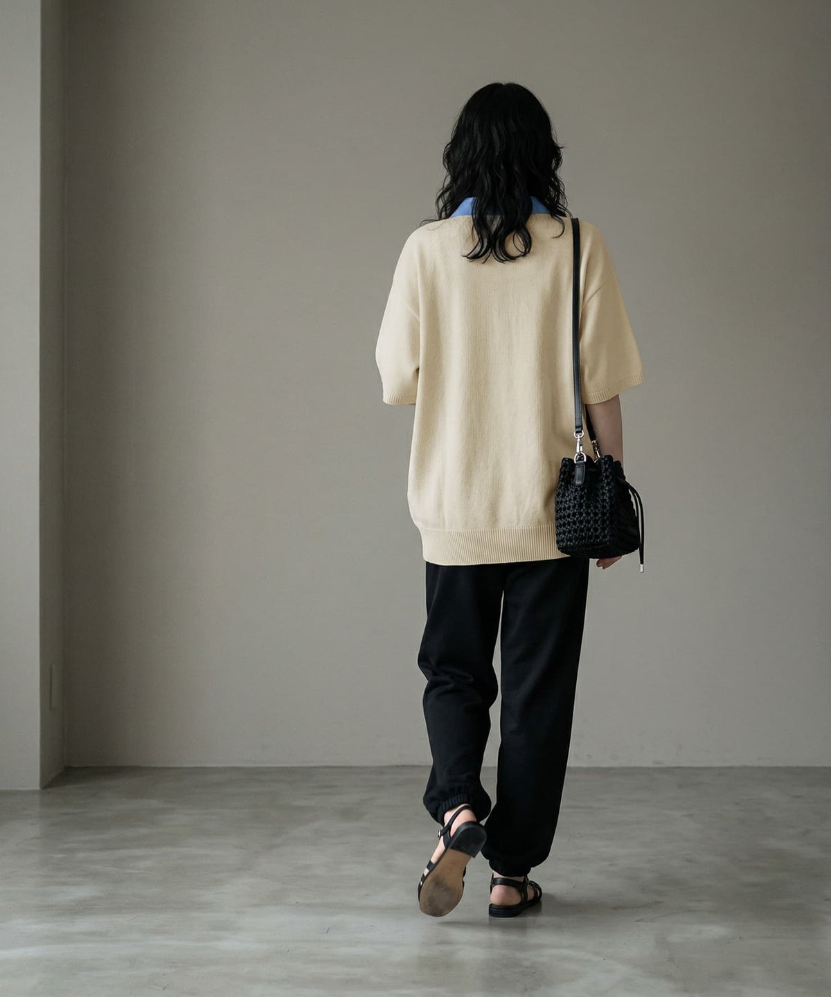 着用イメージ 170cm アイボリー