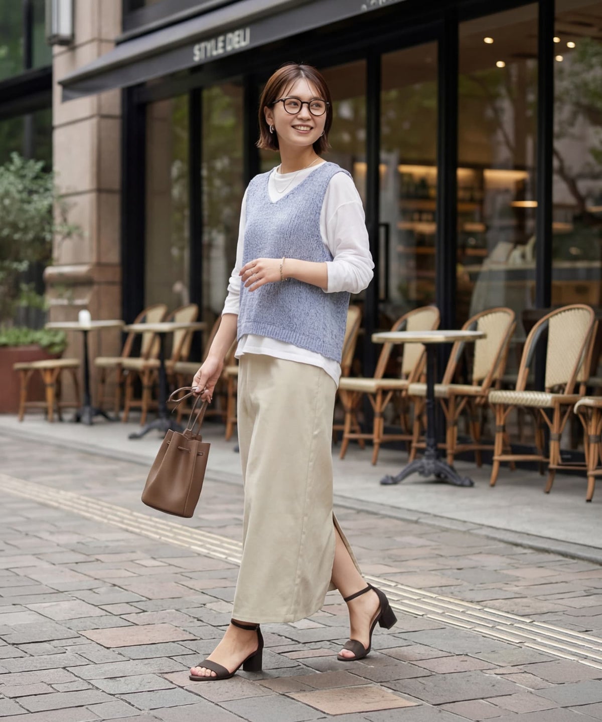 着用イメージ 163cm ホワイト