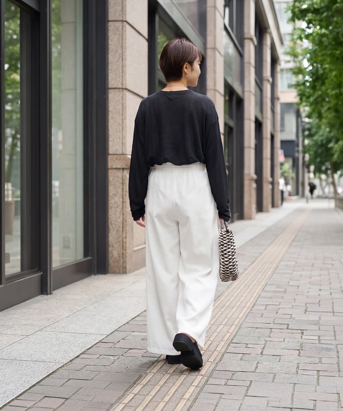 着用イメージ 163cm ブラック