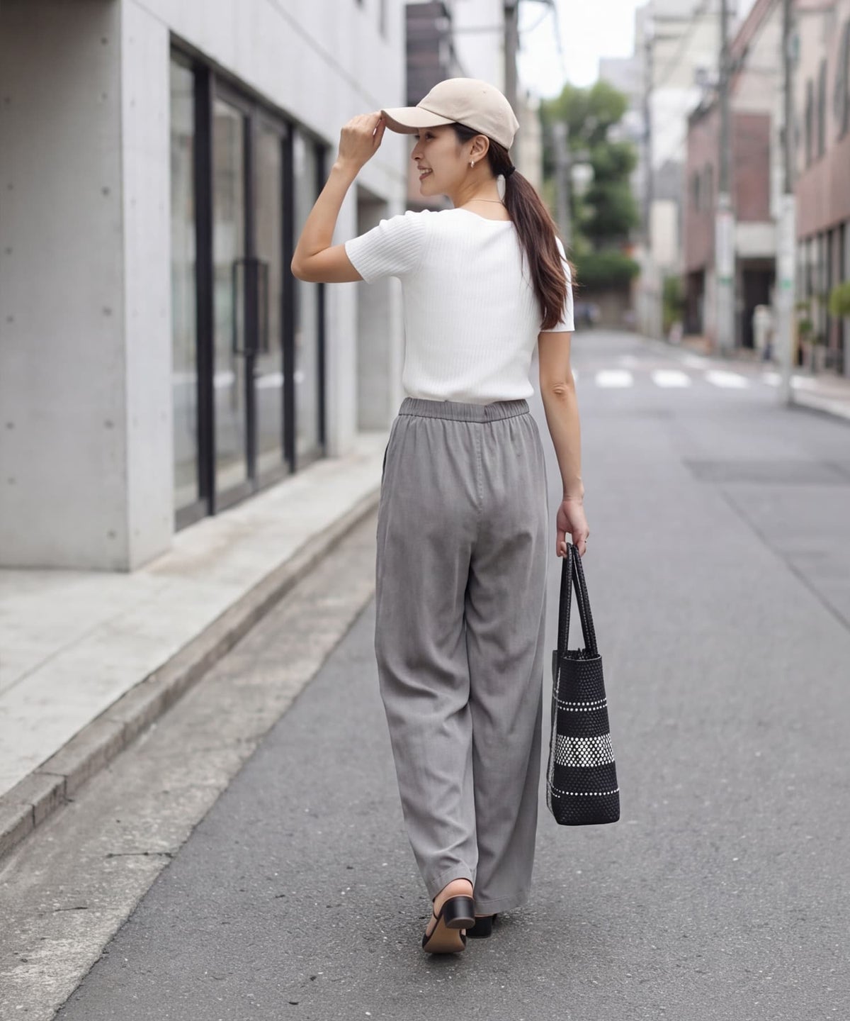 着用イメージ 163cm ホワイト