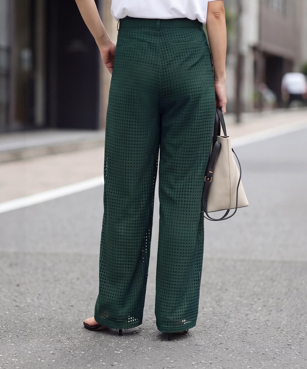 着用イメージ 163cm ダークグリーン S