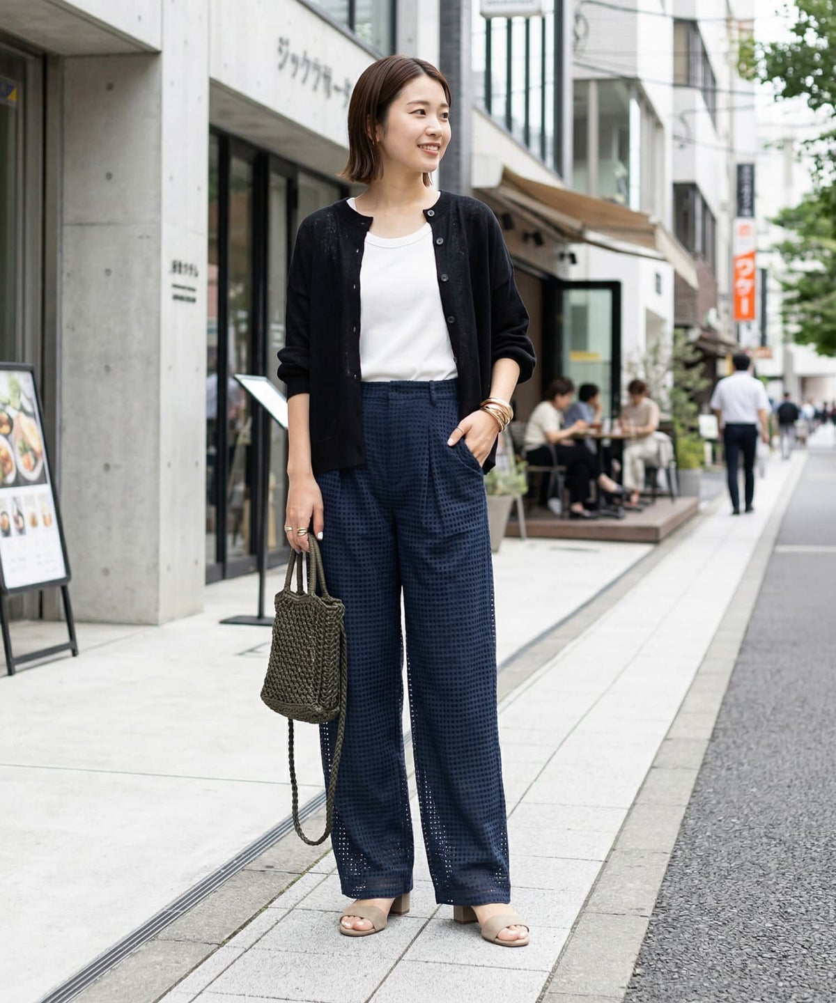 着用イメージ 163cm ドライネイビー S