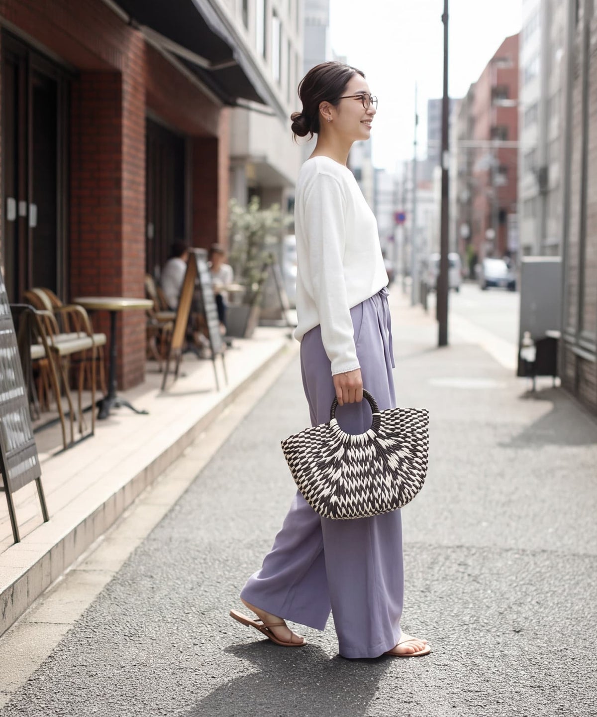 着用イメージ 163cm ホワイト