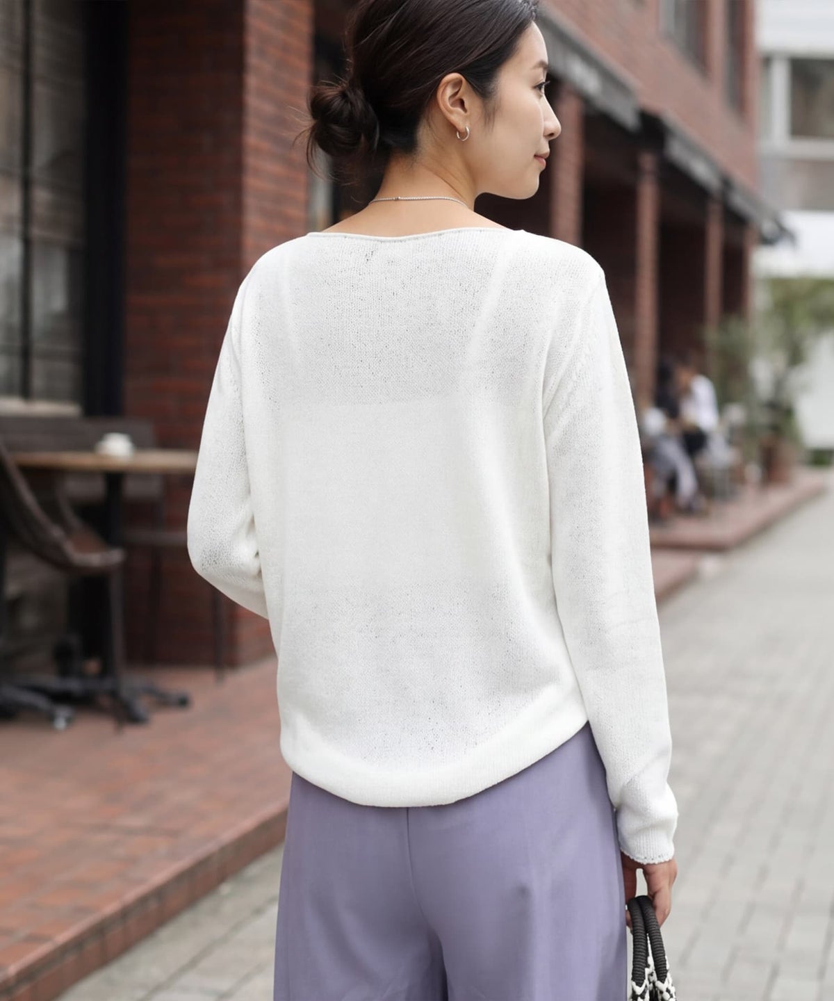 着用イメージ 163cm ホワイト