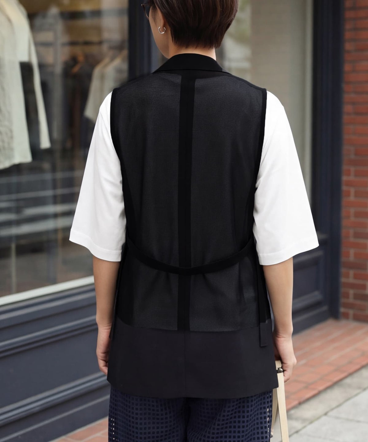 着用イメージ 163cm ホワイト