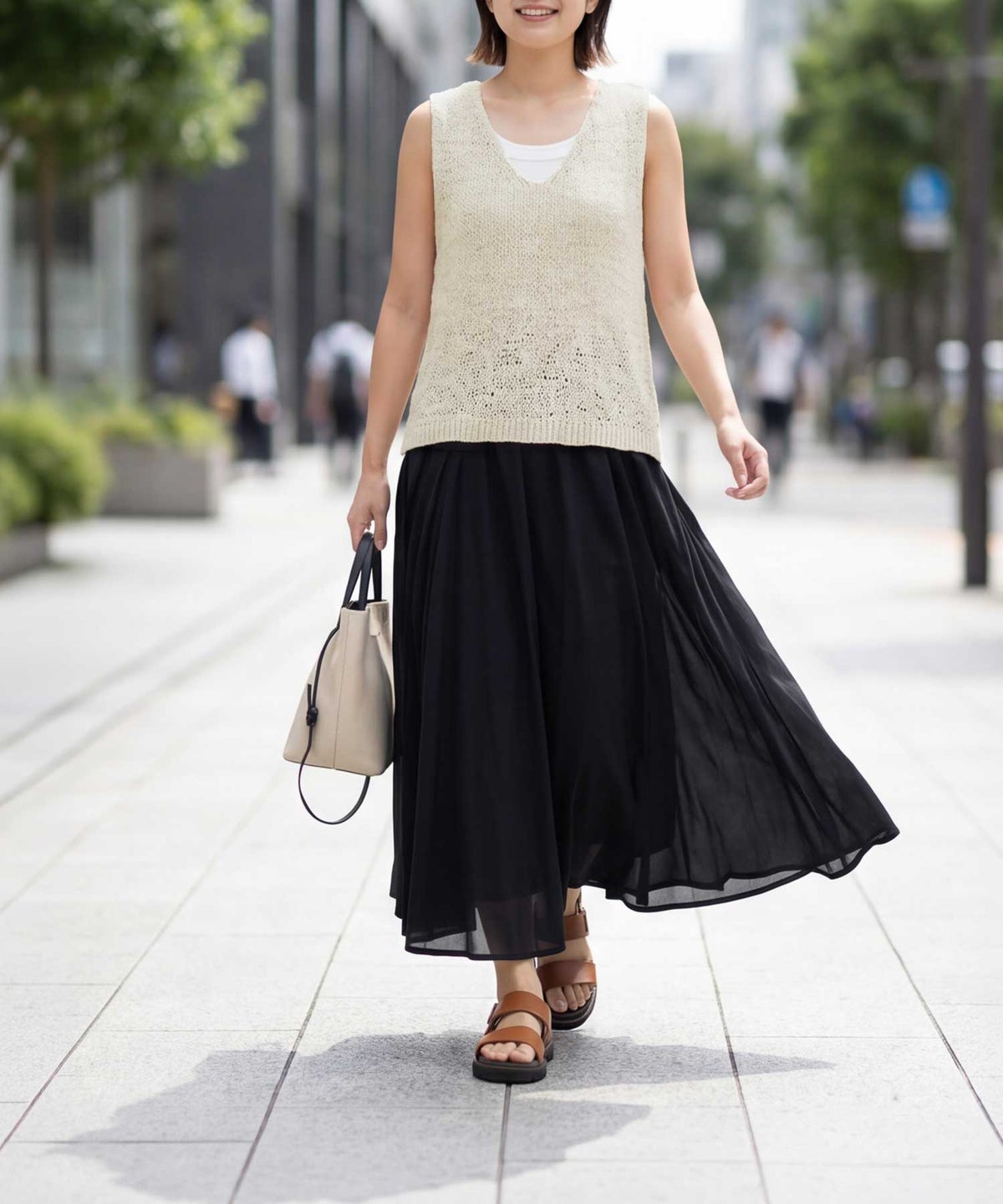 着用イメージ 163cm ナチュラル