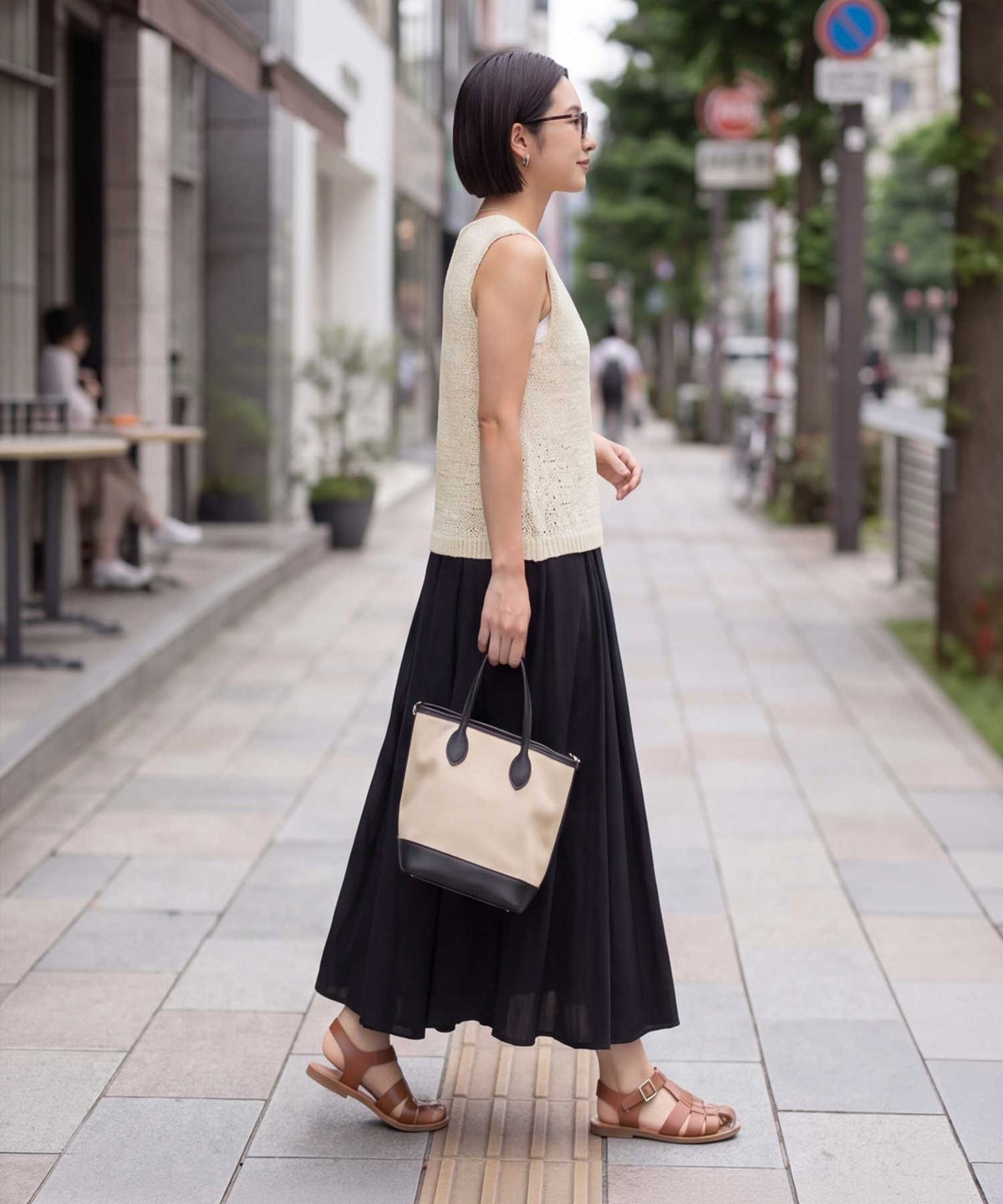 着用イメージ 163cm ナチュラル