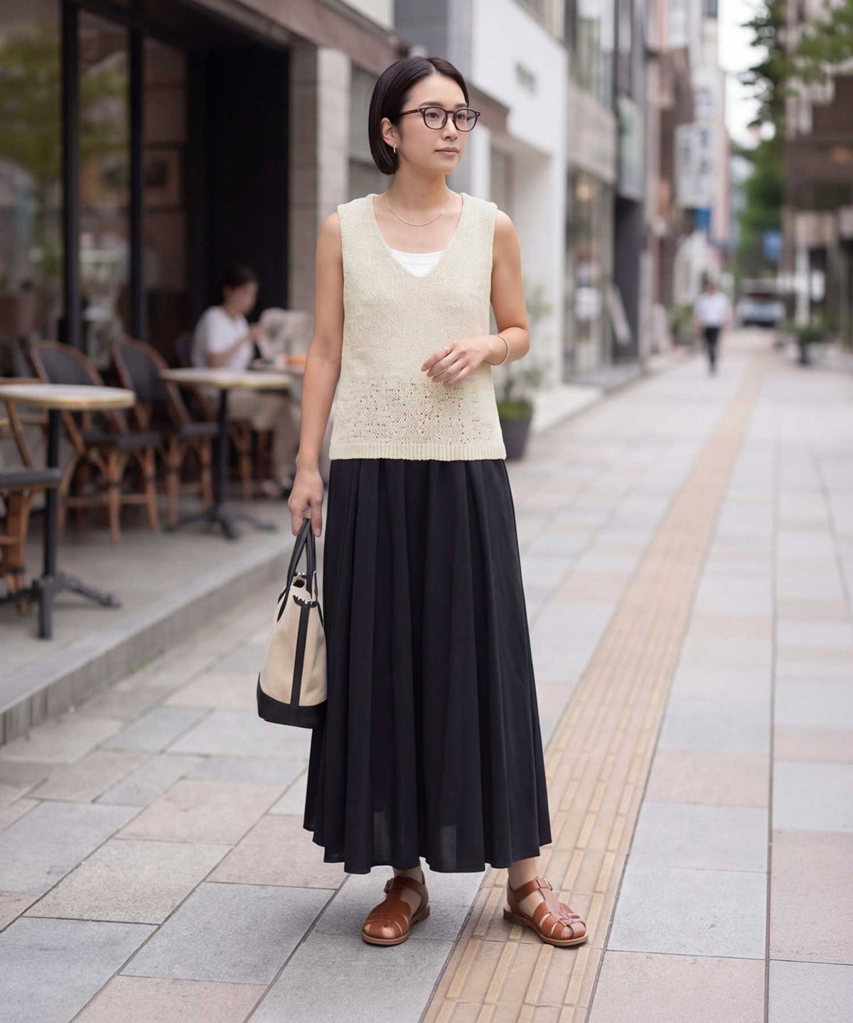 着用イメージ 163cm ナチュラル