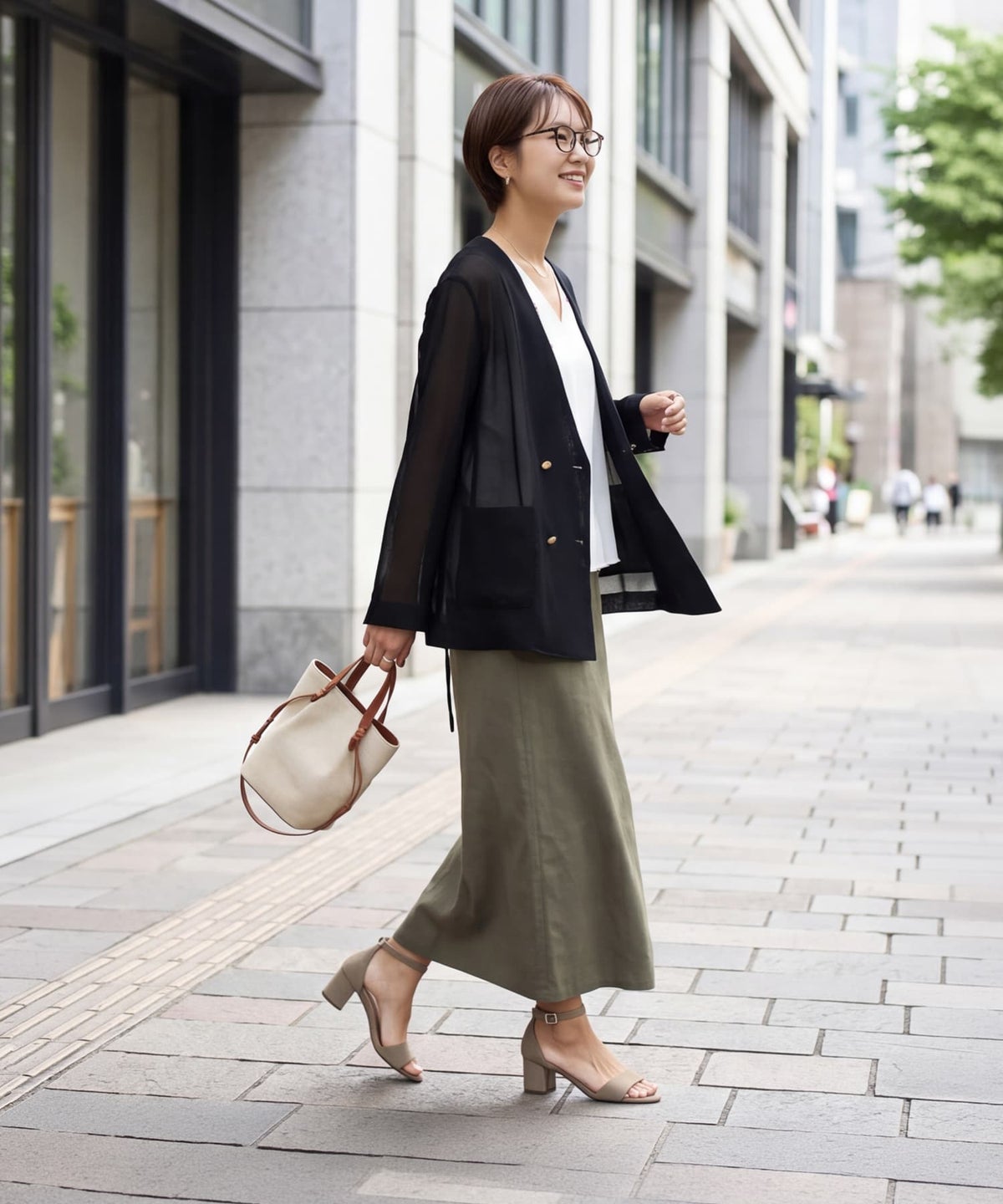 着用イメージ 163cm ブラック