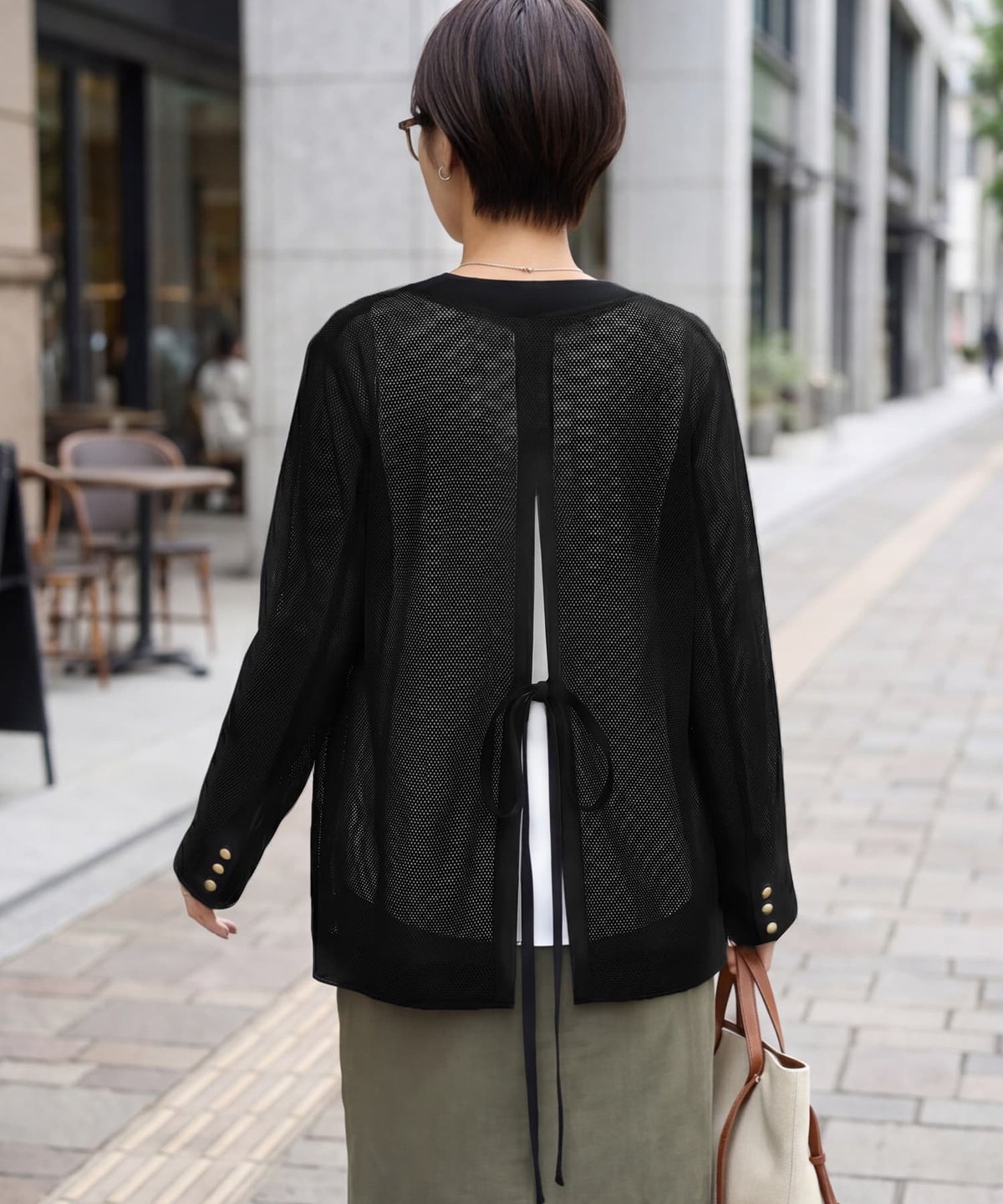 着用イメージ 163cm ブラック