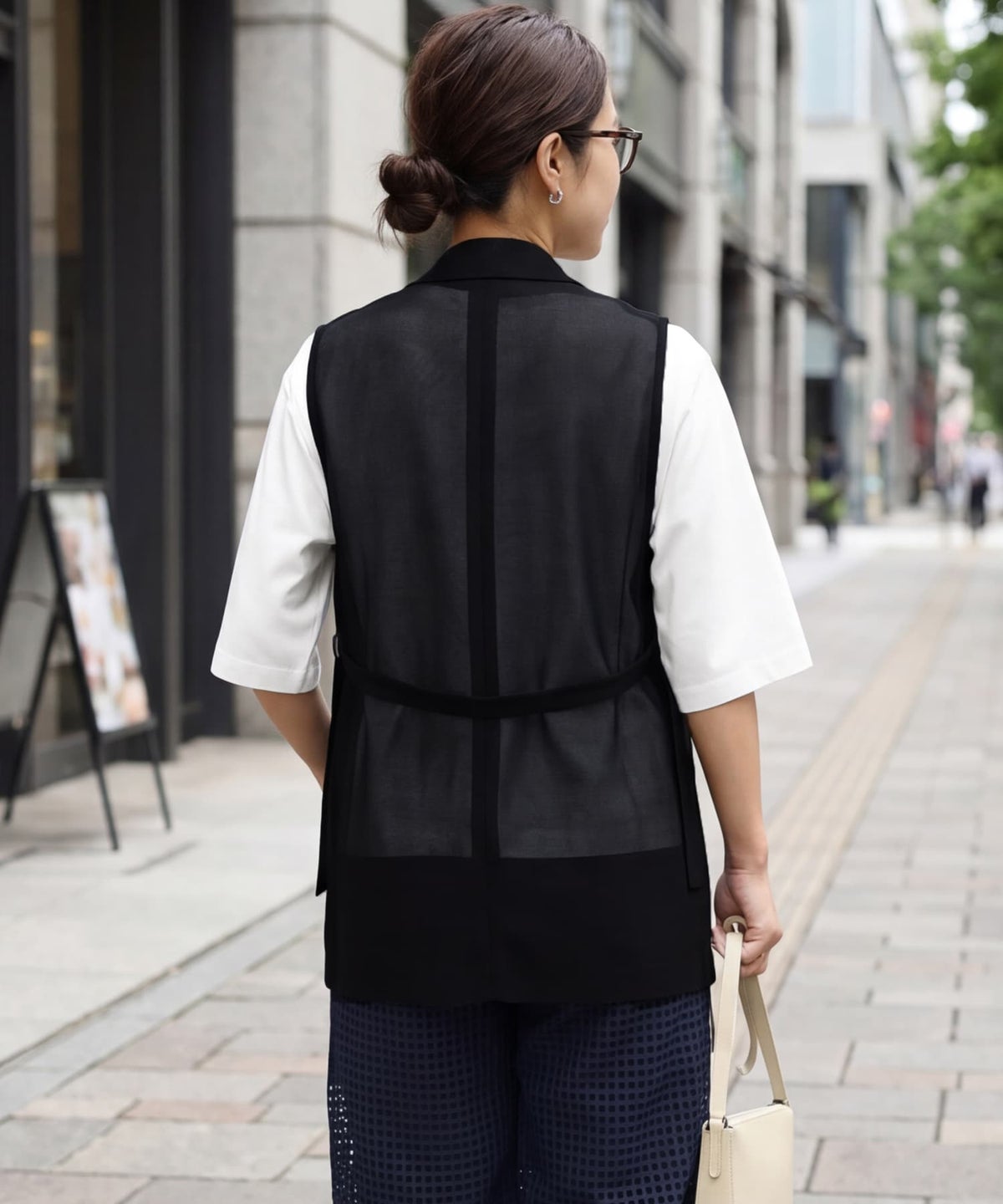 着用イメージ 163cm ブラック