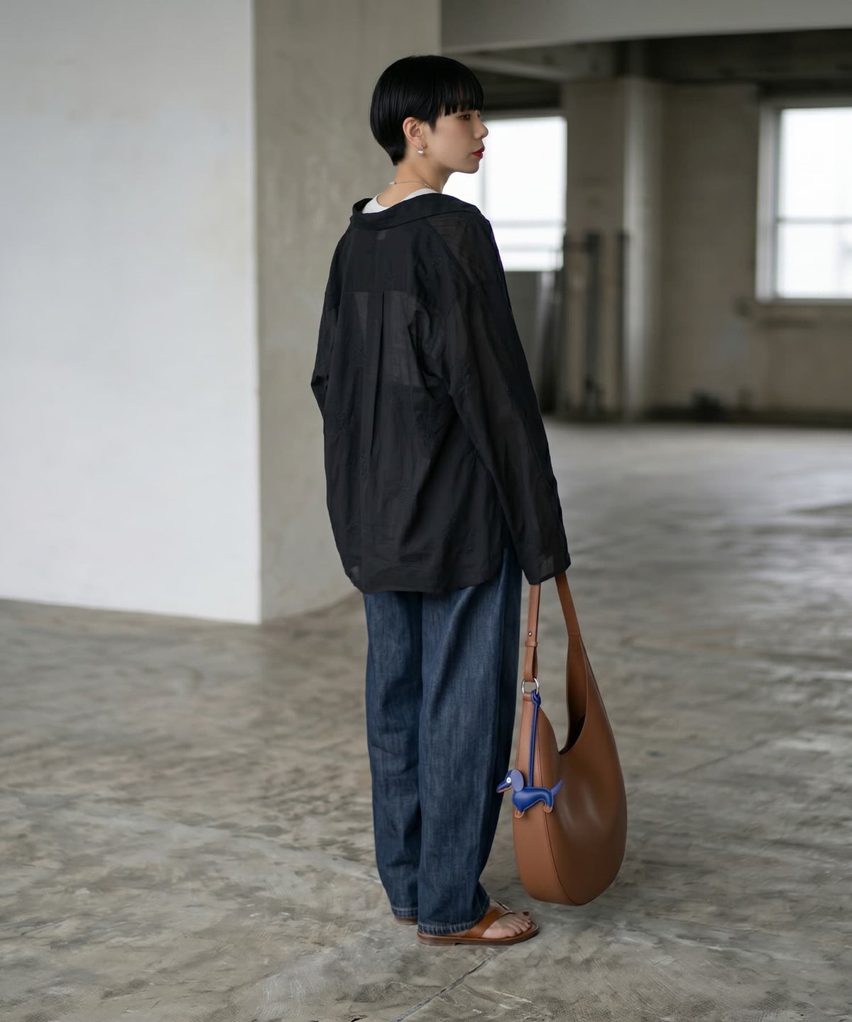 着用イメージ 170cm ブラック