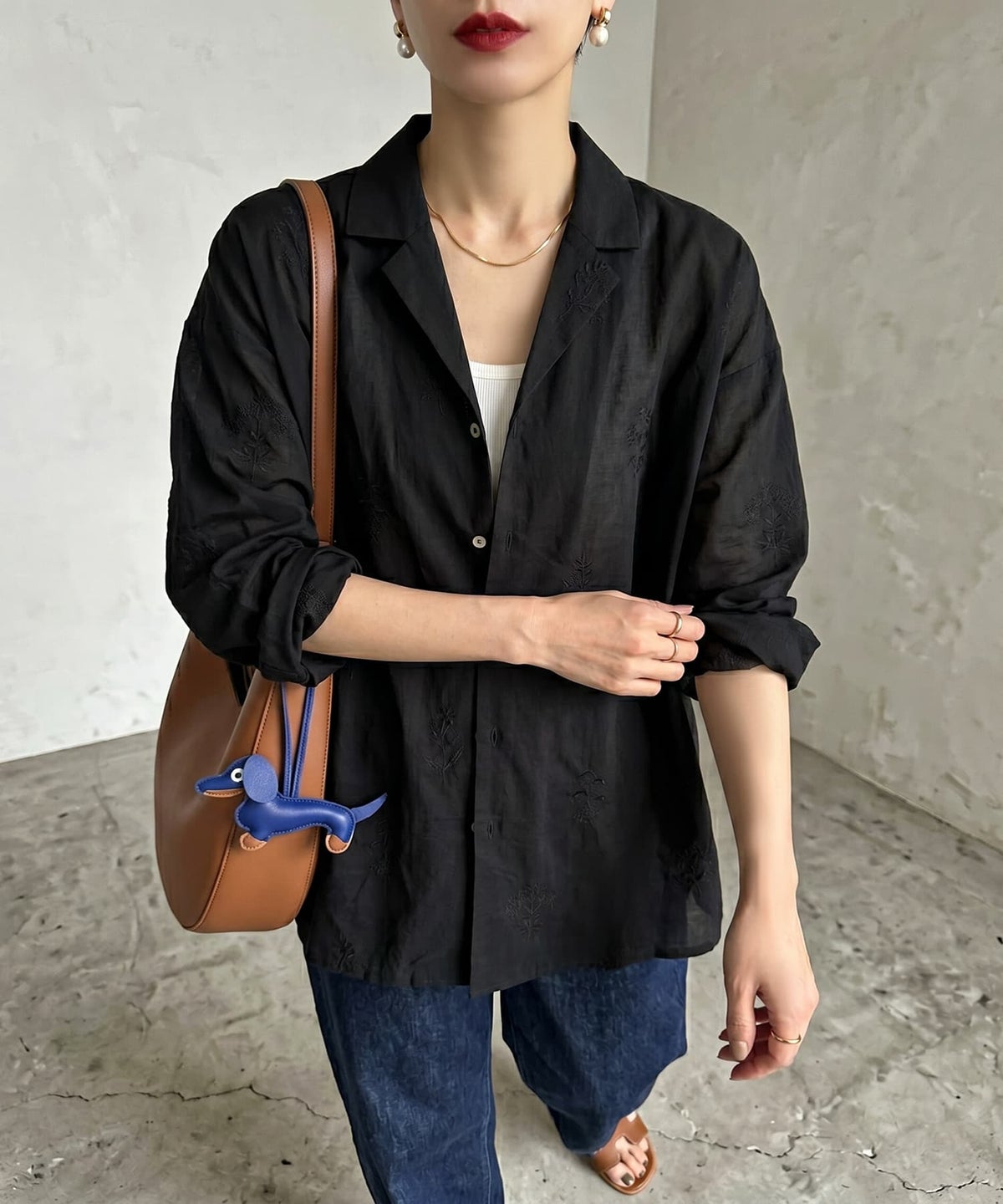 着用イメージ 170cm ブラック