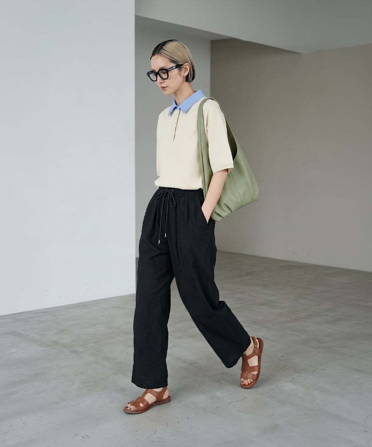 着用イメージ 168cm ブラック