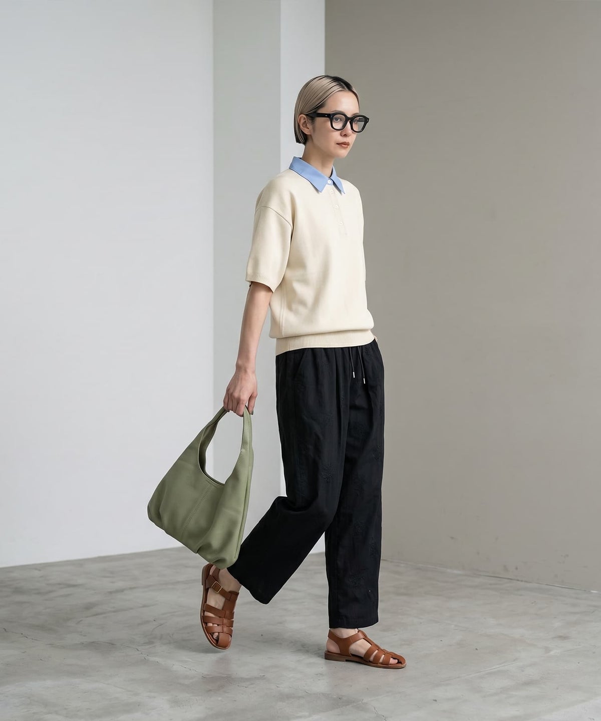 着用イメージ 168cm ブラック