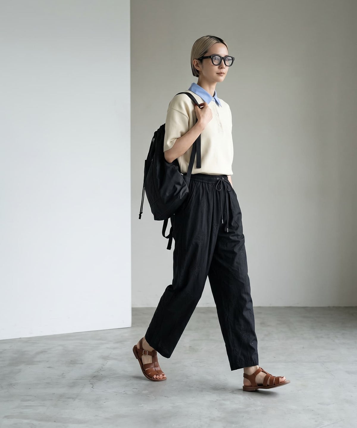 着用イメージ 168cm ブラック